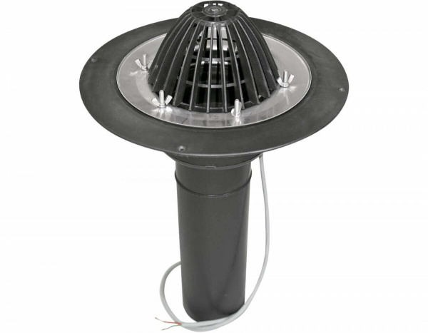 Воронка кровельная удлиненная WIGAR 110х450 с электроподогревом