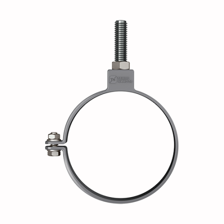 Хомут трубы универсальный ТЕХНОНИКОЛЬ ПВХ 125/82, серый