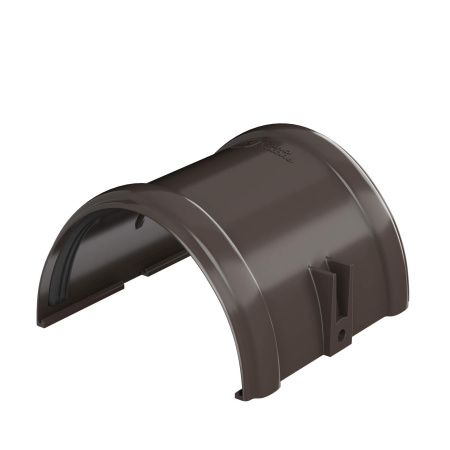 Соединитель желоба ТЕХНОНИКОЛЬ ПВХ 125/82, темно-коричневый