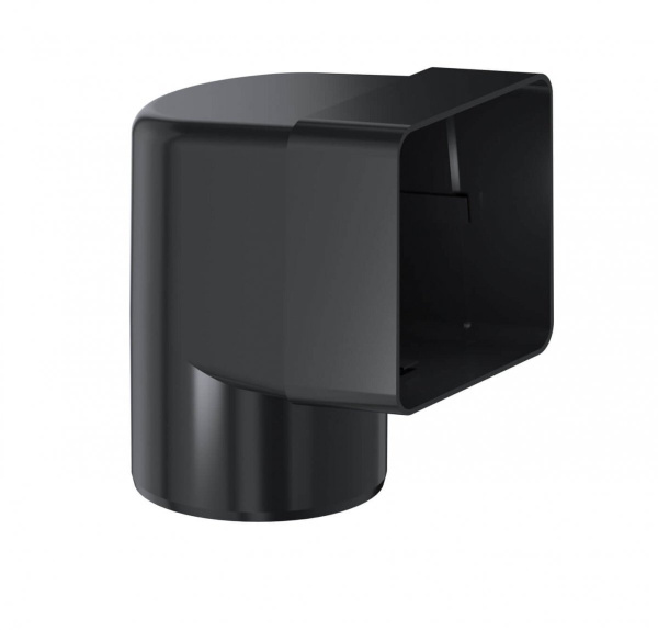 Отвод угловой 90 градусов для парапетных воронок FACHMANN черный
