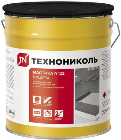 Мастика приклеивающая ТЕХНОНИКОЛЬ № 22 Вишера, 20 кг