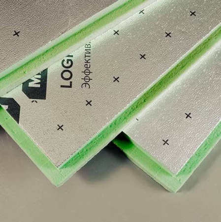 Плита теплоизоляционная LOGICPIR ТЕХНОНИКОЛЬ Ф/Ф 1200х1200х50 мм