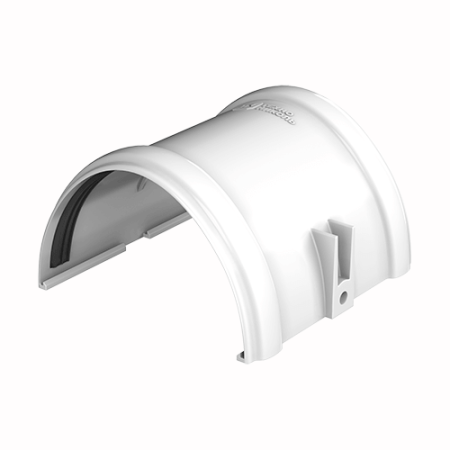 Соединитель желоба ТЕХНОНИКОЛЬ ПВХ 125/82, белый