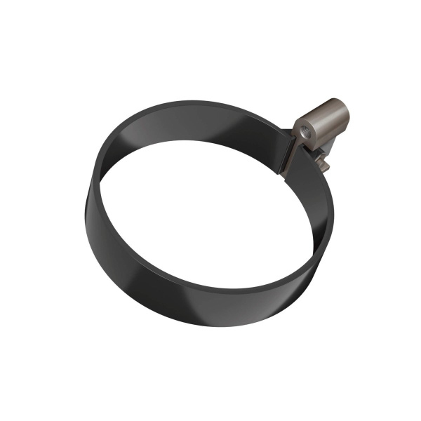 Хомут трубы универсальный ТЕХНОНИКОЛЬ МАКСИ 152/100, дюбель L=180, антрацит
