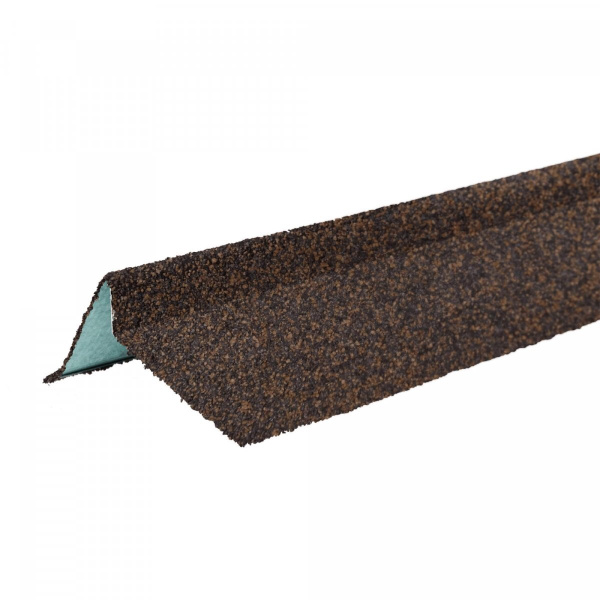 Планка торцевая ТЕХНОНИКОЛЬ с гранулятом, правая, светло-коричневый