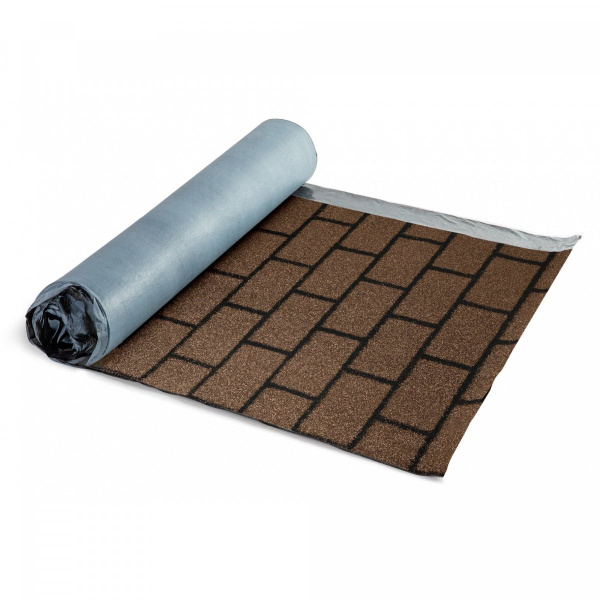 Черепица рулонная ТЕХНОНИКОЛЬ Кирпичная кладка коричневый