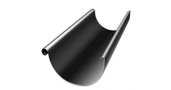 Желоб полукруглый Grand Line 125/90 3000 Gr-double RAL 9005