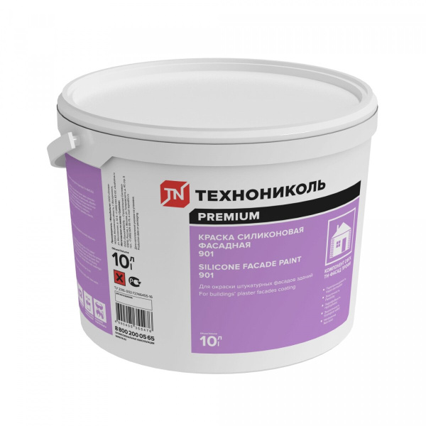 Краска фасадная силиконовая ТЕХНОНИКОЛЬ 901 10 л IV цветовая группа