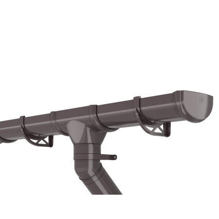 Кронштейн желоба ТЕХНОНИКОЛЬ Оптима ПВХ 120/80, темно-коричневый