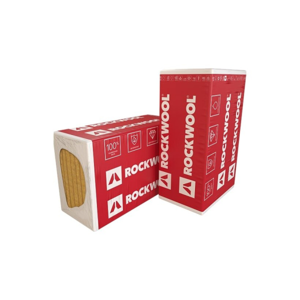 Плита минераловатная ROCKWOOL Венти Баттс Оптима 1000x600x50 75 кг/м3 8 шт