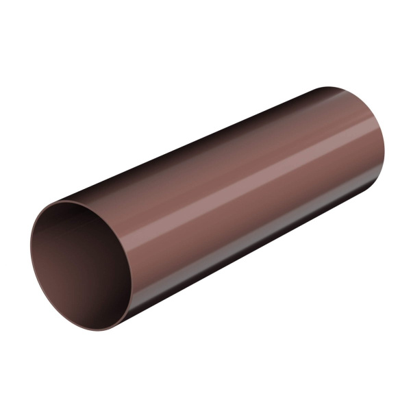 Труба водосточная ТЕХНОНИКОЛЬ ОПТИМА 2 м, коричневый
