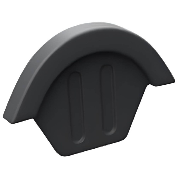 Элемент коньковый торцевой для керамической черепицы BRAAS PRO графит