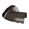Угол желоба внешний регулируемый ТЕХНОНИКОЛЬ МВС 125/90, 100-165°, темно-коричневый