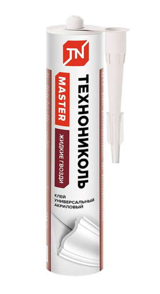 Клей ТЕХНОНИКОЛЬ универсальный акриловый белый 310 мл. (12 шт.)