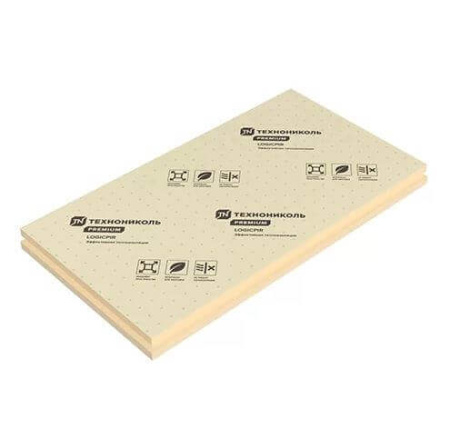 Плита теплоизоляционная LOGICPIR Prof ТЕХНОНИКОЛЬ СХМ/СХМ 2385х1185х85 мм, L-кромка