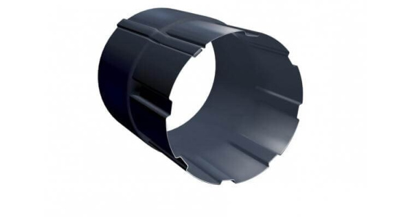 Соединитель трубы Grand Line 125/90 D=90 Gr-double RAL 7024