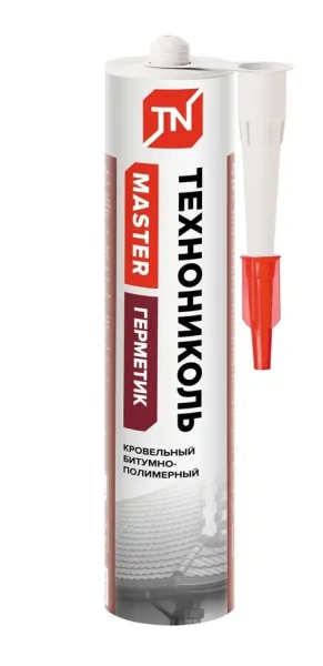 Герметик ТЕХНОНИКОЛЬ кровельный битумно-полимерный черный, 310 мл