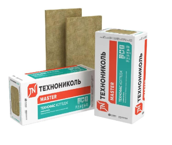 Плита минераловатная ТЕХНОНИКОЛЬ Технофас Коттедж 1200х600х80 мм, 3 шт