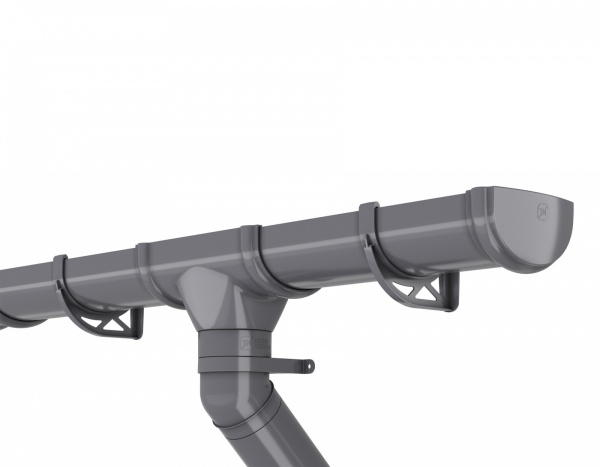 Хомут трубы ТЕХНОНИКОЛЬ Оптима ПВХ 120/80, серый