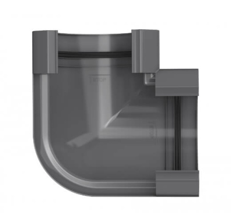 Угол желоба ТЕХНОНИКОЛЬ МАКСИ 152/100, 90°, графитово-серый