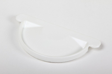 Заглушка жёлоба Grand Line 125/90 RAL 9003