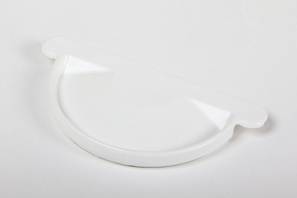 Заглушка жёлоба Grand Line 125/90 RAL 9003