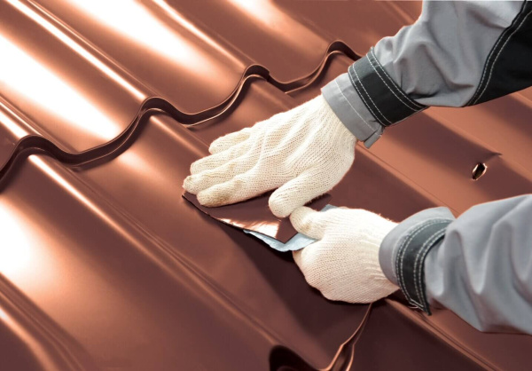 Лента самоклеящаяся Nicoband, 3 м х 5 см, коричневый