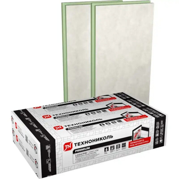 Утеплитель LOGICPIR Slope СХ/СХ 3,4 %, элемент C, 1200х600х80 мм