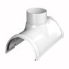 Воронка желоба ТЕХНОНИКОЛЬ ПВХ 125/82, белый