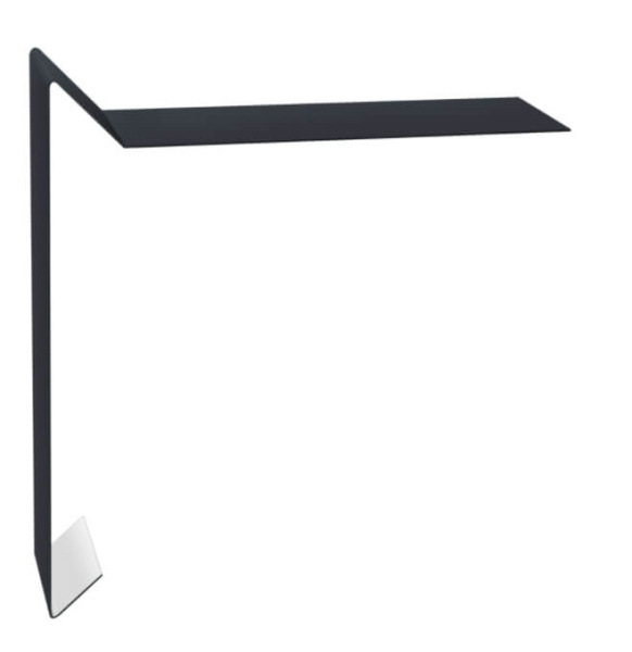 Планка ветровая Grand Line 130x25x100х2000 мм 0,45 мм PE RAL 7024