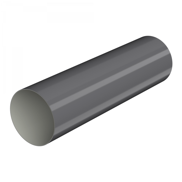 Труба водосточная ТЕХНОНИКОЛЬ МАКСИ 152/100, 1 м, графитово-серый