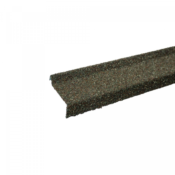 Планка примыкания с гранулятом, оливковый, шт.