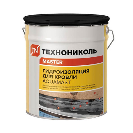 Мастика битумно-резиновая ТЕХНОНИКОЛЬ AquaMast, 10 кг