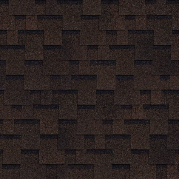 ТЕХНОНИКОЛЬ Гибкая черепица, Оптима, Аккорд Коричневый & 4А4X21-0760RUS