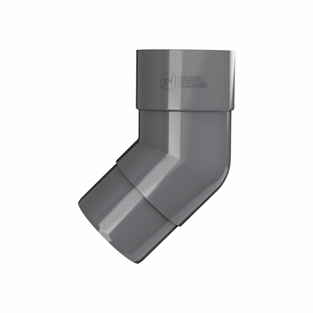 Колено трубы ТЕХНОНИКОЛЬ ПВХ 125/82, 108°, серый