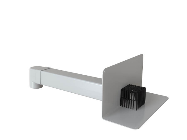 Воронка парапетная с листвоуловителем и отводом FACHMANN VC-PVC 100x100х650