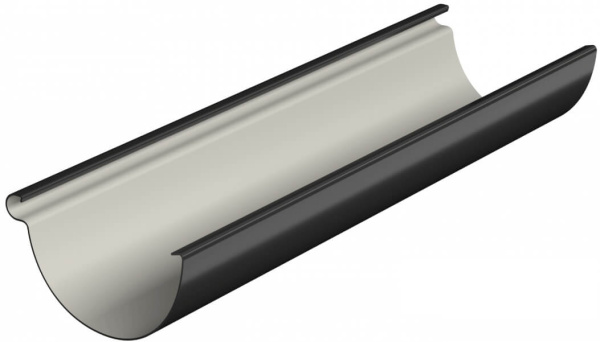 Желоб водосточный ТЕХНОНИКОЛЬ МАКСИ 152/100, 3 м, антрацит