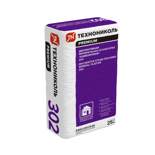 Декоративная минеральная штукатурка ТЕХНОНИКОЛЬ 302 &quot;камешковая&quot; (1,5 mm)
