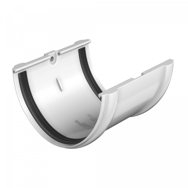 Соединитель желоба ТЕХНОНИКОЛЬ Оптима ПВХ 120/80, белый