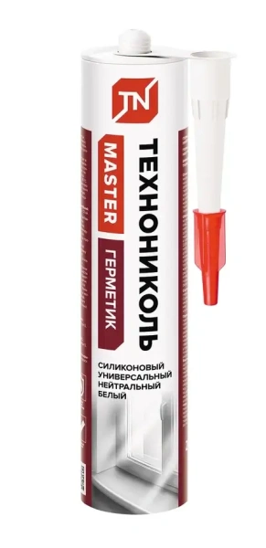Герметик ТЕХНОНИКОЛЬ универсальный нейтральный силиконовый белый 280 мл