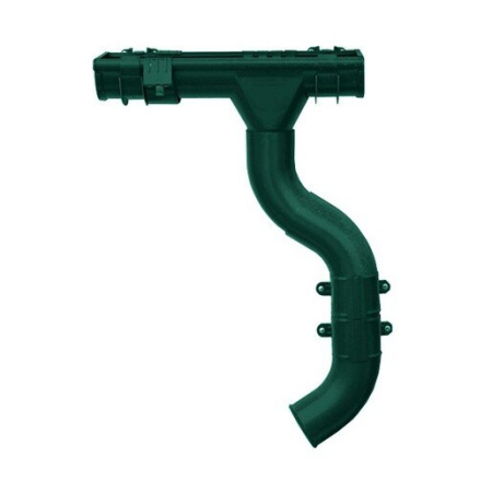 Колено трубы Grand Line 125/90 60° RAL 6005