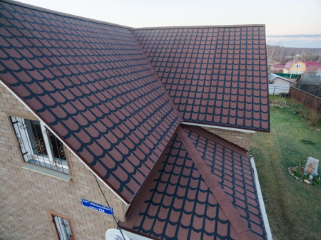 Черепица рулонная ТЕХНОНИКОЛЬ Классическая коричневый