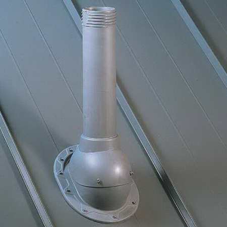 Выход вентиляционный изолированный ТехноНИКОЛЬ D125/160 серый