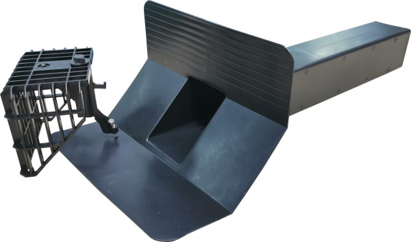 Воронка парапетная ТН квадратного сечения с галтелью 100*100*600мм