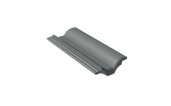 Черепица цементно-песчаная половинчатая BRAAS Таунус RU графит