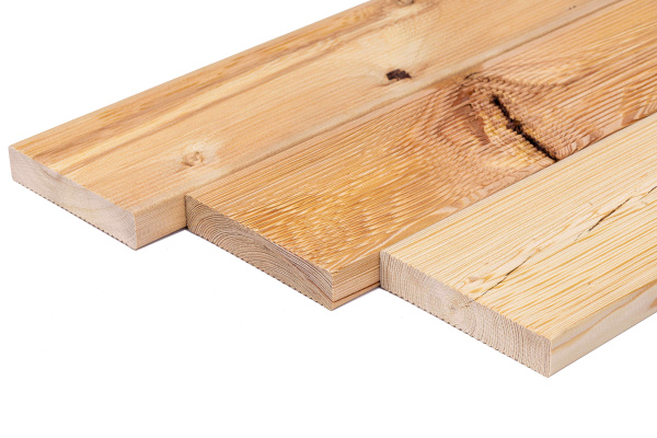 Террасная доска 27х142х4000 мм, сорт D, Лиственница, 3 шт