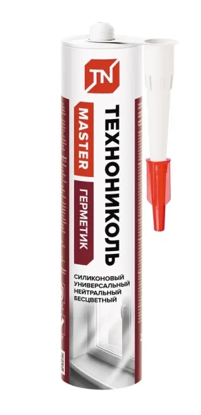 Герметик ТЕХНОНИКОЛЬ универсальный нейтральный силиконовый бесцветный 280 мл