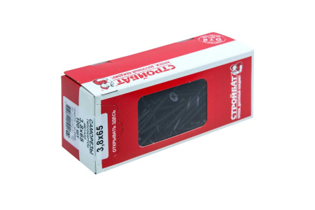 Саморез остроконечный фосфатированный гипсокартон-дерево СТРОЙБАТ 3,8х65 100 шт