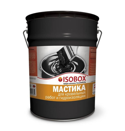Мастика кровельная гидроизоляционная ISOBOX, 22 кг