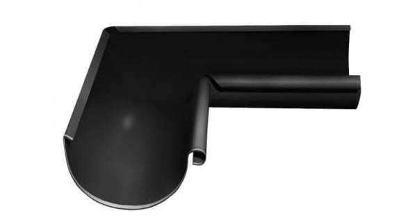 Угол желоба внутренний 90 градусов Grand Line 125/90 Gr-double RAL 9005